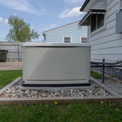 Backup generator at home in Richmond VA